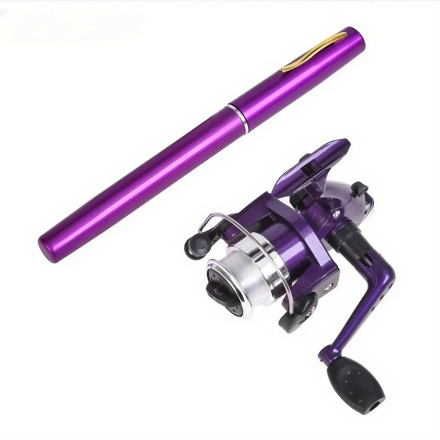 Pen-style Fishing Rod - Extended Length 100cm/39.37inch - Retracted Length 20cm/7.87inch Mini Pen-shaped Rod, Easy To Carry, Fis