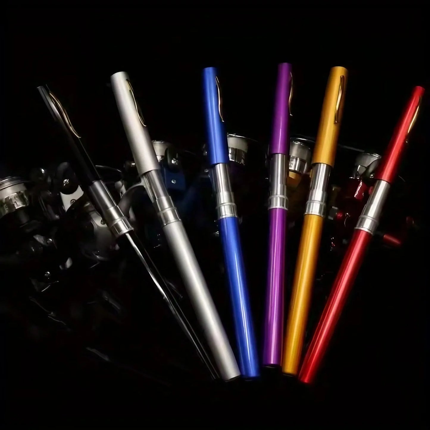 Pen-style Fishing Rod - Extended Length 100cm/39.37inch - Retracted Length 20cm/7.87inch Mini Pen-shaped Rod, Easy To Carry, Fis