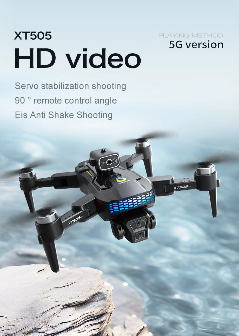 XT505 GPS Dron 4K Camera Drone Brushless Motor Quadcopter Racing Drones 1.2Km 20Mins Follow Optical Flow Positioning Helicopter