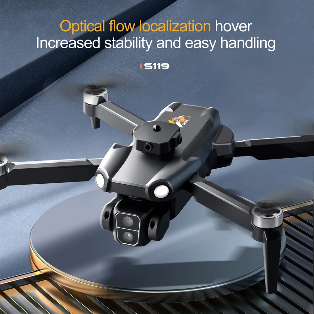 S119 Rc Drone Professional 8K With Dual Camera WIFI Smart Obstacle Avoidance FPV Brushless RC Quadcopter Mini UAV Gift Toys