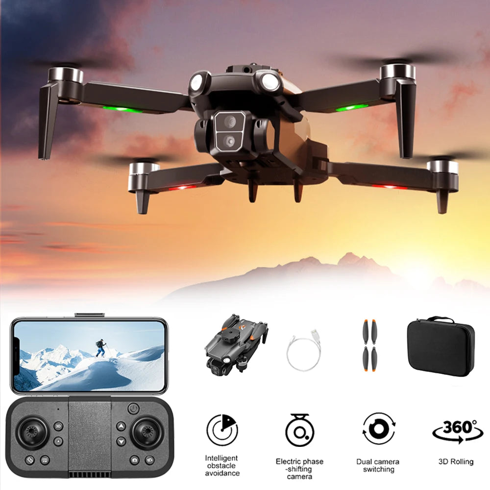 S119 Rc Drone Professional 8K With Dual Camera WIFI Smart Obstacle Avoidance FPV Brushless RC Quadcopter Mini UAV Gift Toys