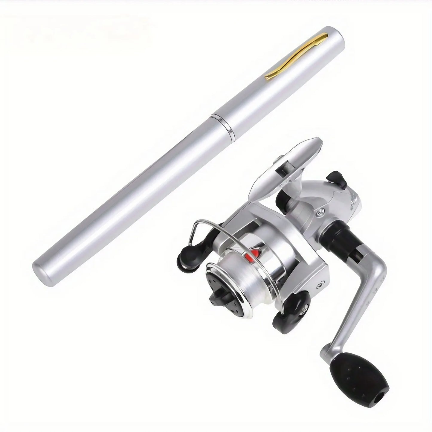 Pen-style Fishing Rod - Extended Length 100cm/39.37inch - Retracted Length 20cm/7.87inch Mini Pen-shaped Rod, Easy To Carry, Fis