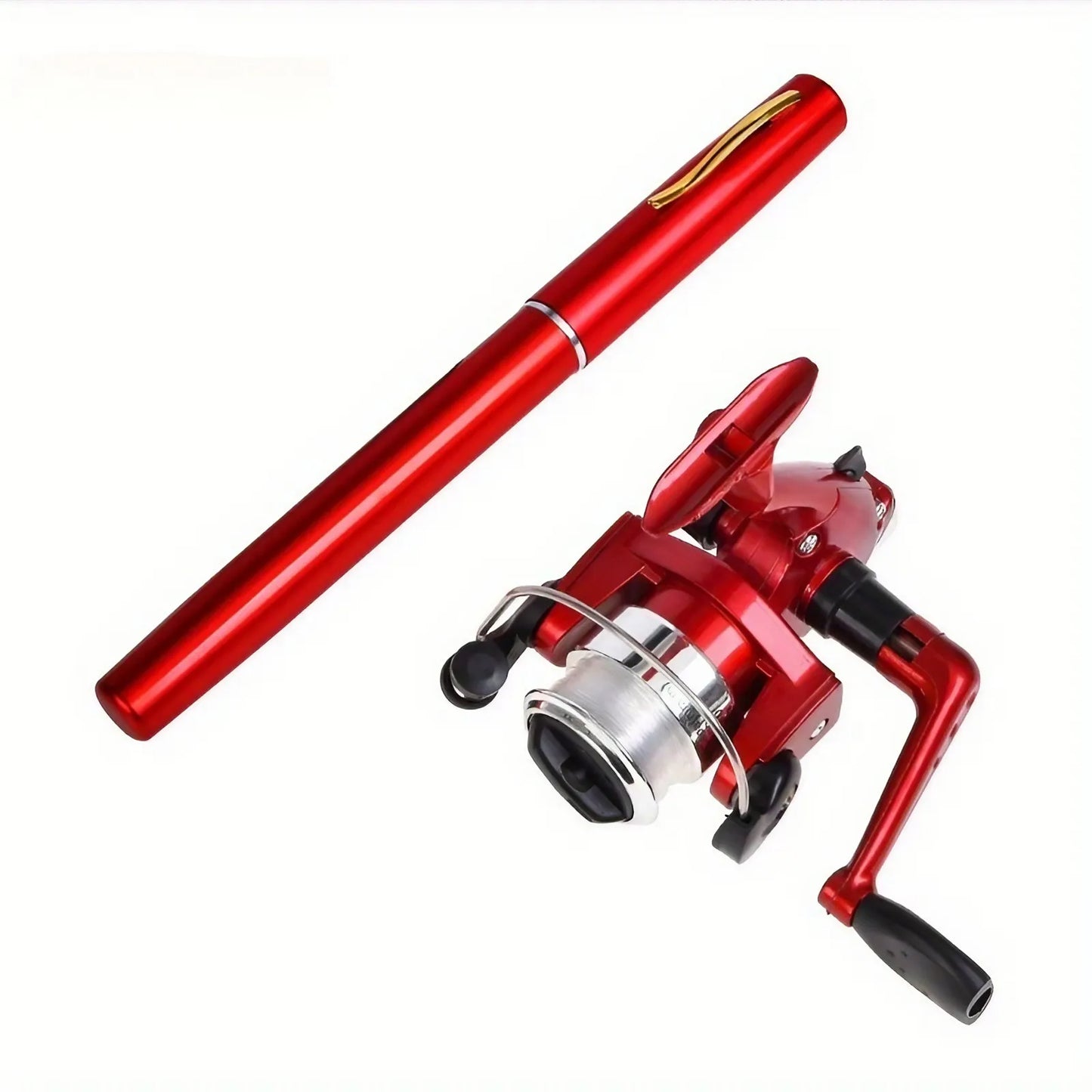 Pen-style Fishing Rod - Extended Length 100cm/39.37inch - Retracted Length 20cm/7.87inch Mini Pen-shaped Rod, Easy To Carry, Fis