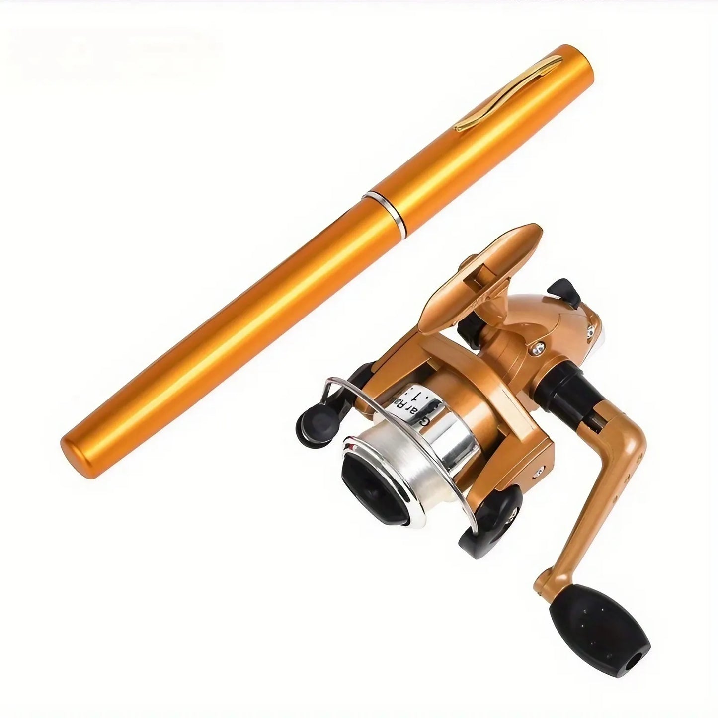 Pen-style Fishing Rod - Extended Length 100cm/39.37inch - Retracted Length 20cm/7.87inch Mini Pen-shaped Rod, Easy To Carry, Fis