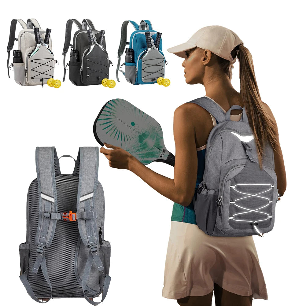 Adjustable Racket Bag with Hanging Hook Pickleball Rackets Backpack Lightweight Breathable Sports Backpack Daily Commuting Bag