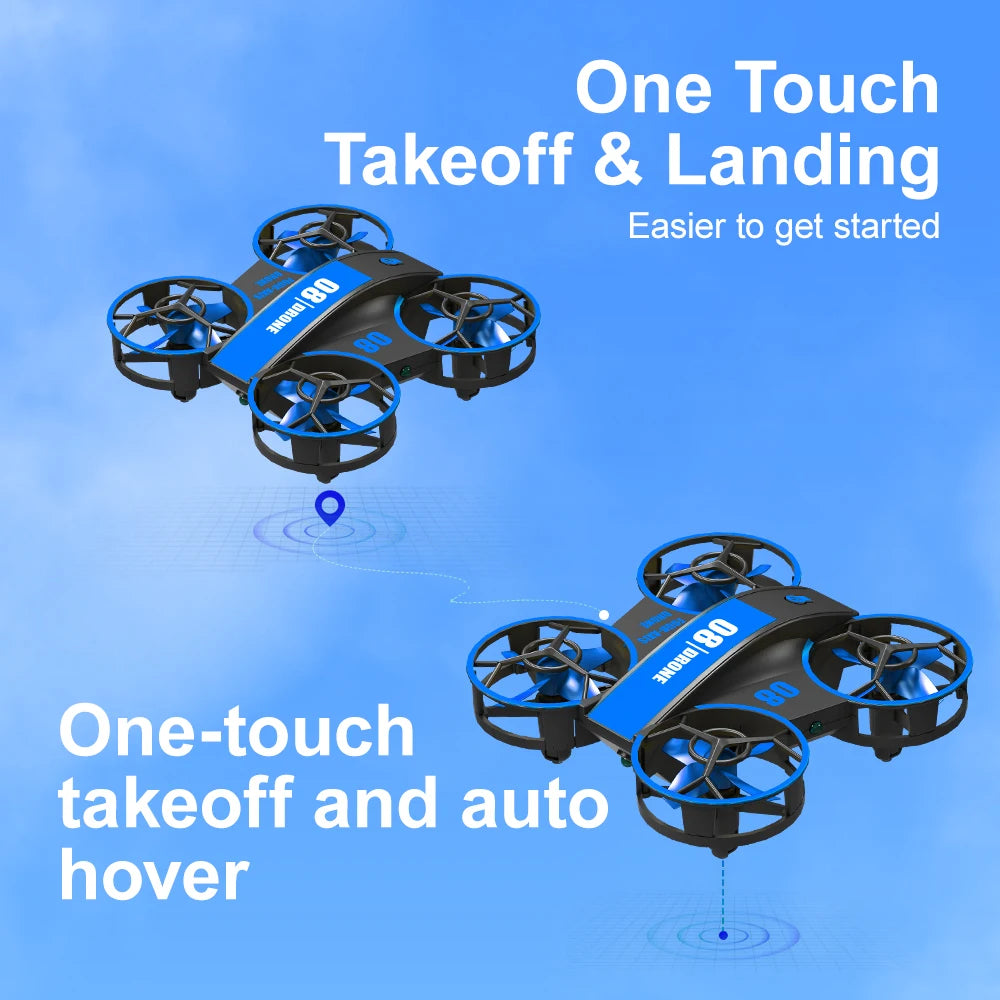 Mini Drone for Kids and Beginners,RC Quadcopter Indoor Helicopter, Mini Aircraft with Light\3D Flip\3 Batteries,Great Gifts