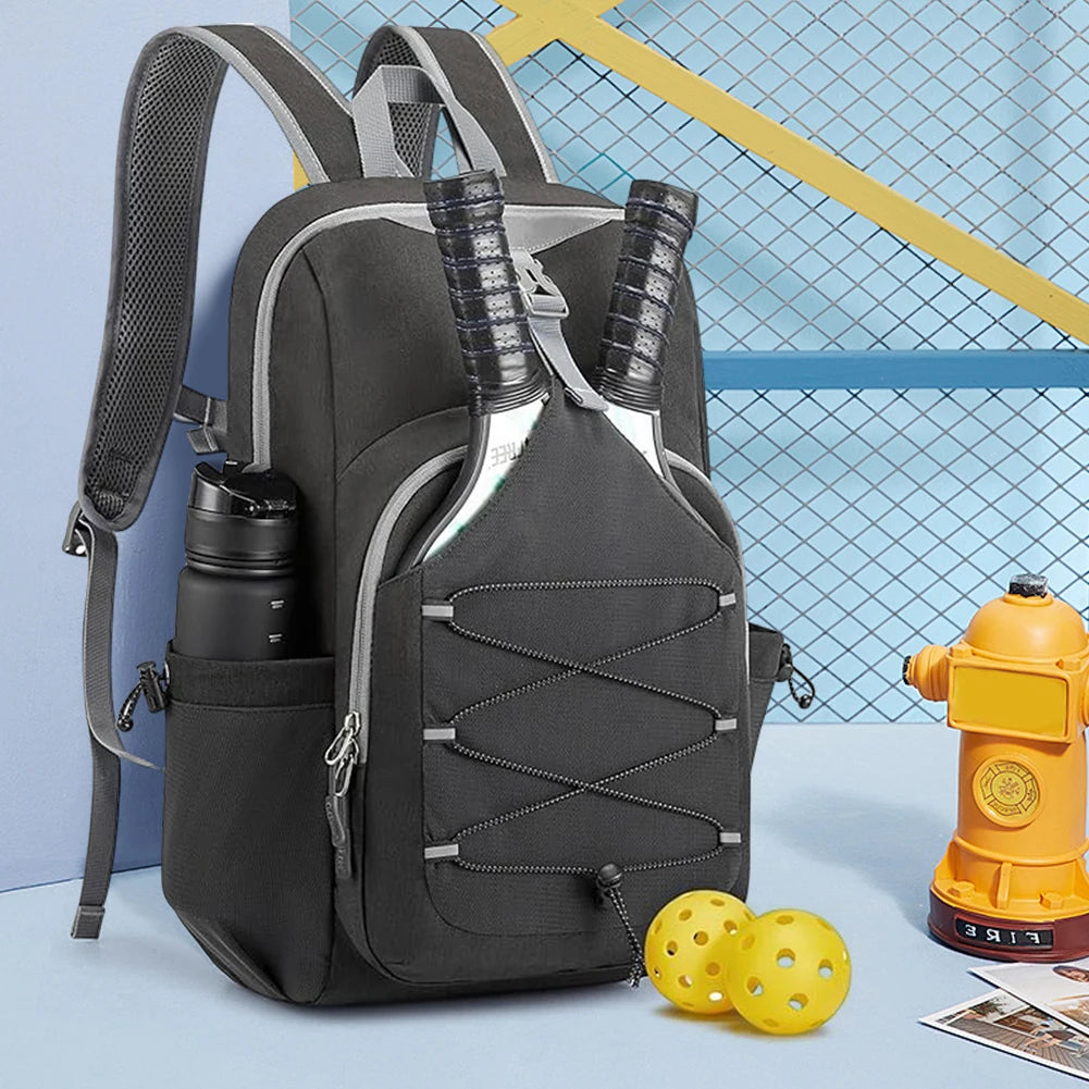 Adjustable Racket Bag with Hanging Hook Pickleball Rackets Backpack Lightweight Breathable Sports Backpack Daily Commuting Bag