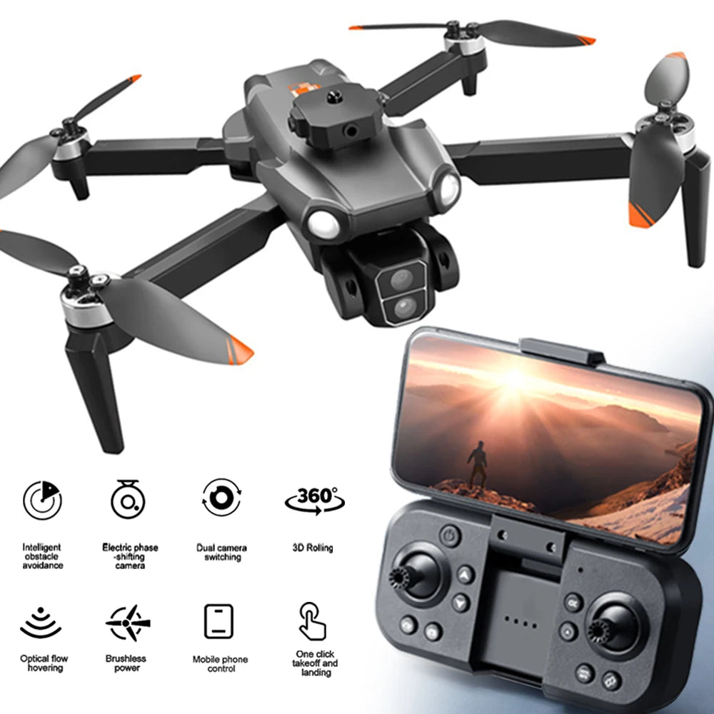 S119 Rc Drone Professional 8K With Dual Camera WIFI Smart Obstacle Avoidance FPV Brushless RC Quadcopter Mini UAV Gift Toys