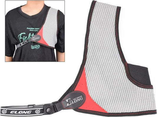 Archery Chest Protector Upgraded Version Black Adjustable Simple Nylon Mesh Archery Chest ProtectorOutdoor Sports Hunting