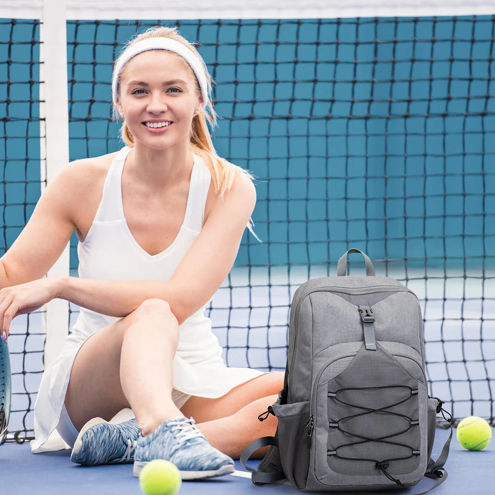 Adjustable Racket Bag with Hanging Hook Pickleball Rackets Backpack Lightweight Breathable Sports Backpack Daily Commuting Bag