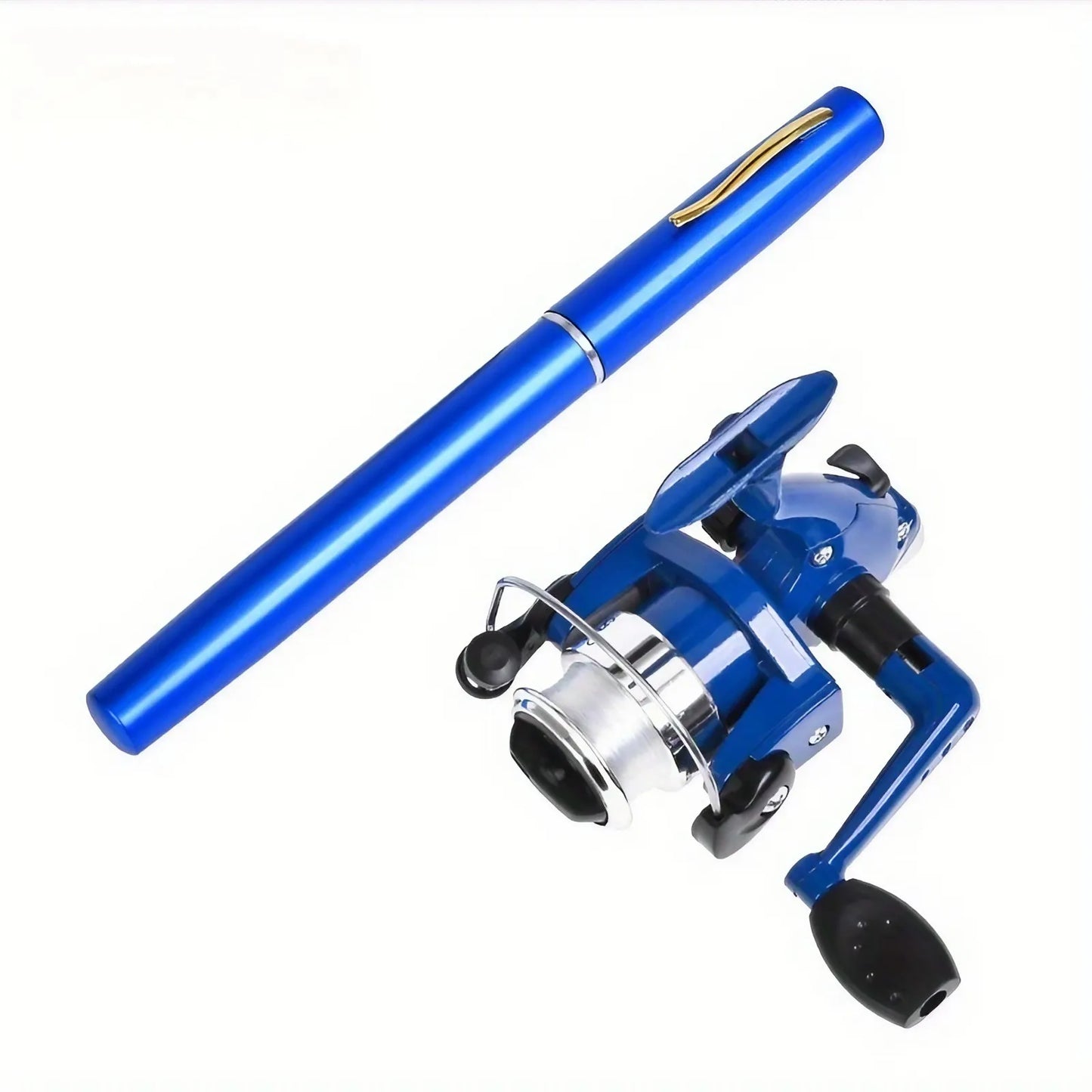 Pen-style Fishing Rod - Extended Length 100cm/39.37inch - Retracted Length 20cm/7.87inch Mini Pen-shaped Rod, Easy To Carry, Fis