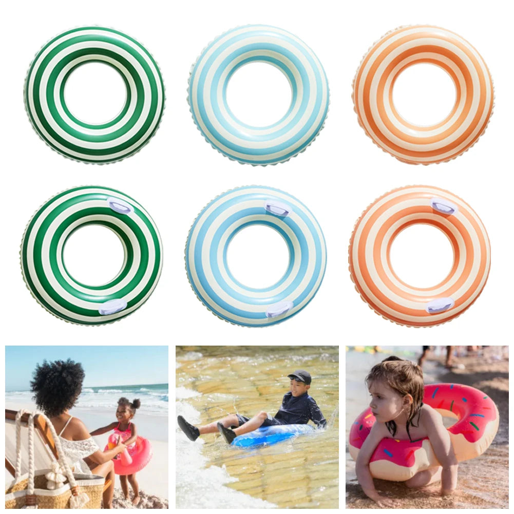 Inflatable Swim Ring Pool Floating Rings Leakproof Swimming Rings Floaties Swim Float Tube PVC Pool Floats Pool Accessories