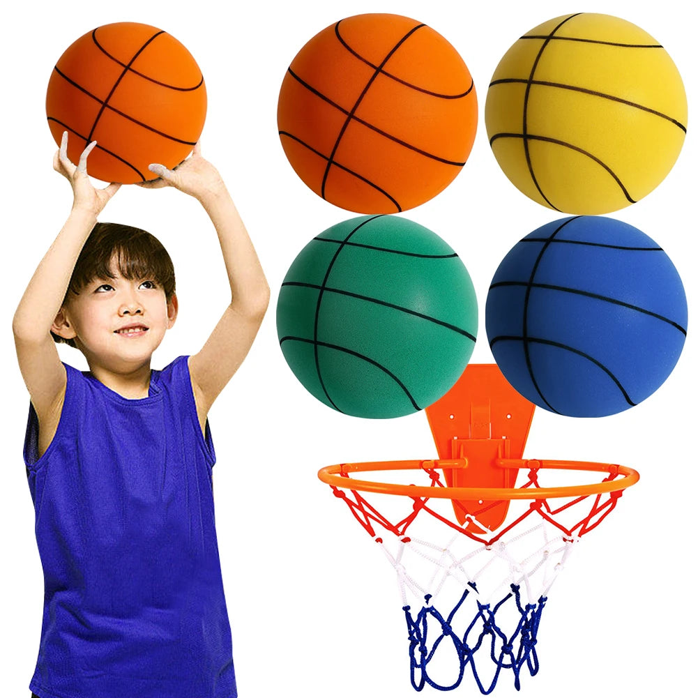 18/21/24cm Quiet Ball Size 3/5/7 Silent Basketball Dribbling Training Basketball Bouncing for Kids Birthday Gifts