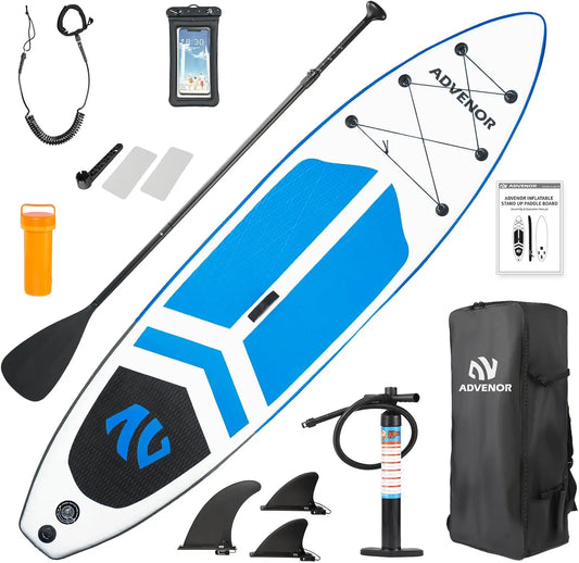 Paddle Board 11'x33 x6 Extra Wide Inflatable Stand Up Paddle Board with Hand Pump,Leash, Adjustable Paddle For Basic Ver